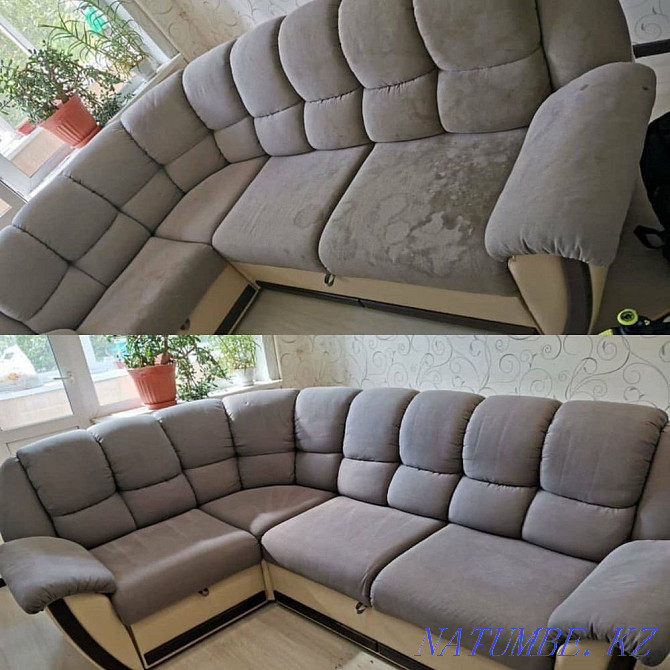 Dry cleaning of upholstered furniture. Armchairs, sofas, mattresses… Almaty - photo 1