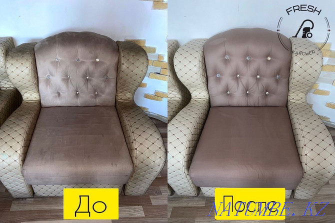 Dry cleaning of upholstered furniture, carpets, carpets, mattresses/Cleaning/Sink/Chairs Astana - photo 4