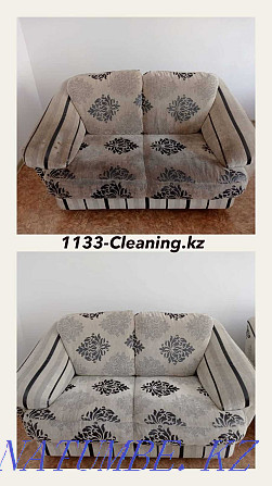 Dry cleaning of upholstered furniture, sofas, armchairs, chairs, mattresses. Almaty - photo 2
