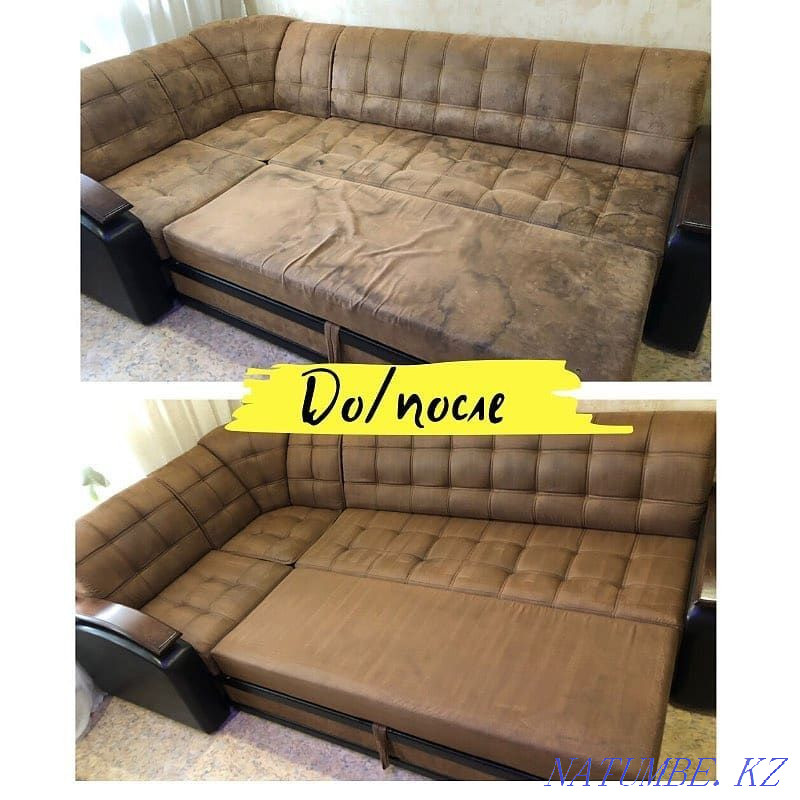 Dry-cleaning of furniture cleaning of sofas of chairs cleaning of a sofa of mattresses Almaty Almaty - photo 3