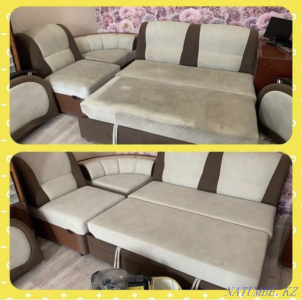 Жұмсақ жиһазды химиялық тазалау. ЕҢ ТӨМЕН БАҒАЛАР!!  Алматы - изображение 3