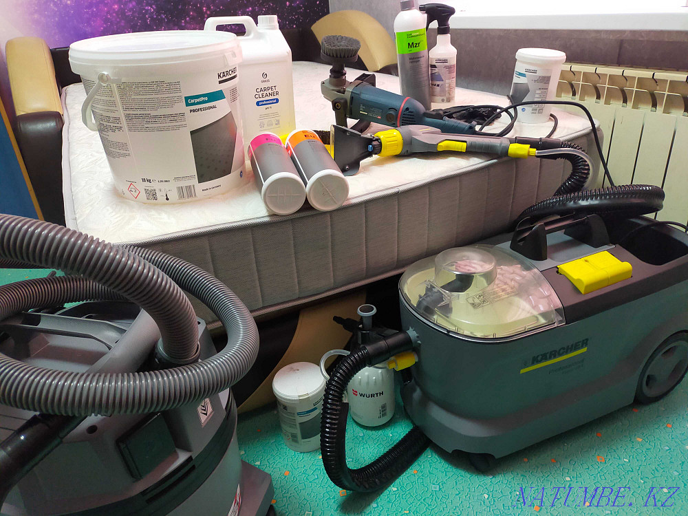 Құрғақ тазалауға арналған диван матрасы орындық жастығы кілем кілемі  Алматы - изображение 3