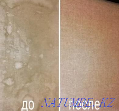 Жиһазды химиялық тазалау. Шебердің қала ішінде шығуы тегін.  Алматы - изображение 1