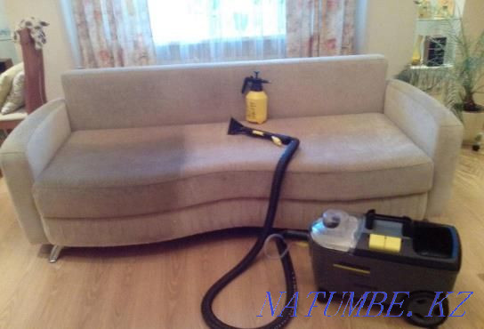 Cleaning of upholstered furniture. 97% guarantee that we will remove all stains and odors! Almaty - photo 2