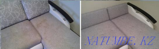 Cleaning of upholstered furniture. 97% guarantee that we will remove all stains and odors! Almaty - photo 1