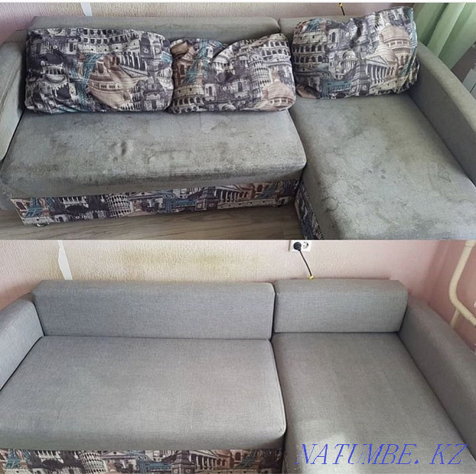 SOFA CLEANING. Dry cleaning of upholstered furniture. THE LOWEST PRICE!! Almaty - photo 3