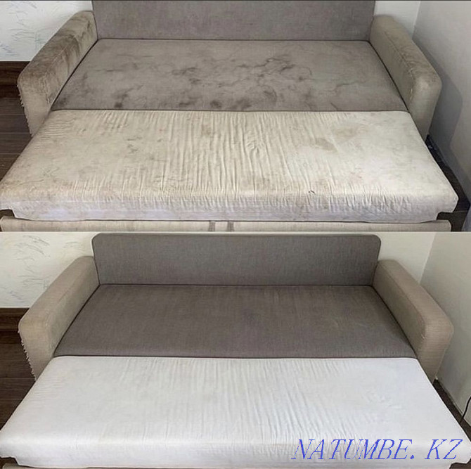 SOFA CLEANING. Dry cleaning of upholstered furniture. THE LOWEST PRICE!! Almaty - photo 4