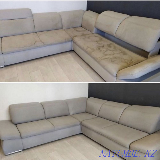 SOFA CLEANING. Dry cleaning of upholstered furniture. THE LOWEST PRICE!! Almaty - photo 6