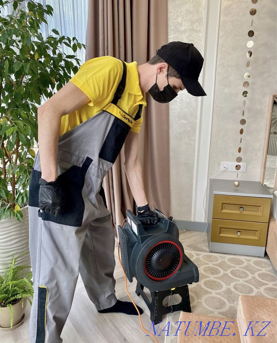 DRY-CLEANING OF UPHOLSTERED FURNITURE. Sofa disinfection gift!!! Almaty - photo 4