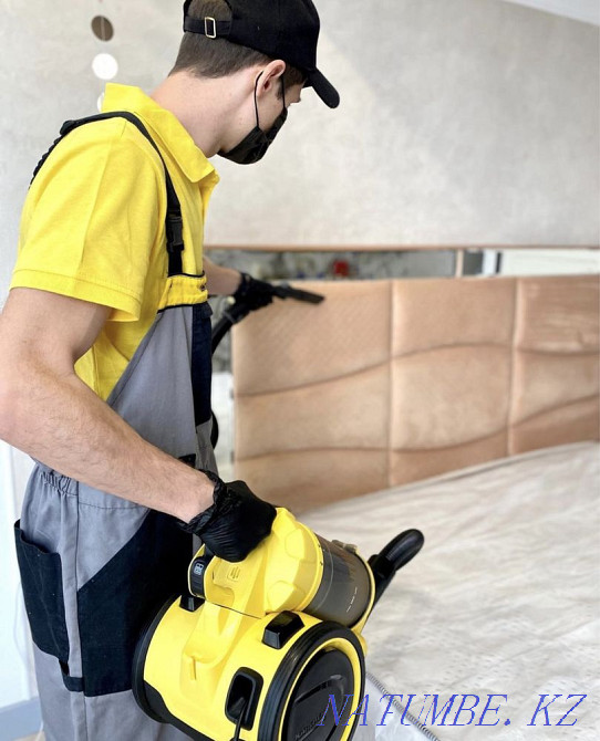 DRY-CLEANING OF UPHOLSTERED FURNITURE. Sofa disinfection gift!!! Almaty - photo 5