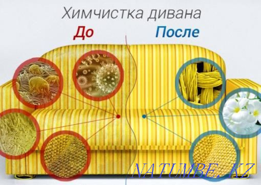 Үйдегі химиялық тазалаудан шығыңыз. Түнгі брондау қол жетімді!  Алматы - изображение 1