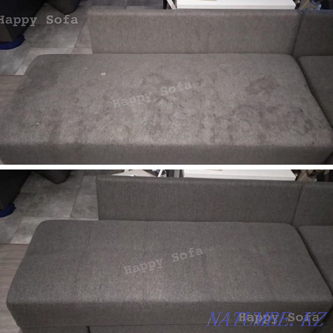 Dry cleaning of sofas mattresses cleaning of a sofa chairs carpets chair departure Almaty - photo 4