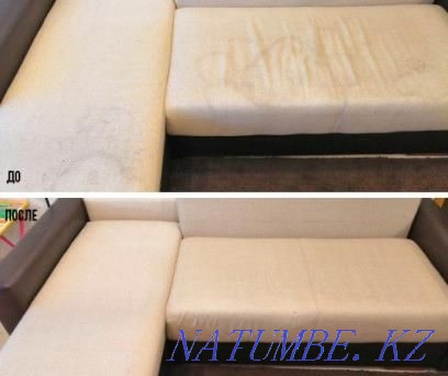 Dry cleaning of upholstered furniture and carpets. Departure today! Almaty - photo 1