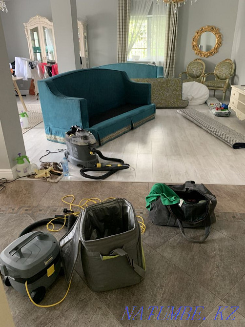Химчистка диванов, химчистка матрасов, химчистка стульев и пуфиков Алматы - изображение 2