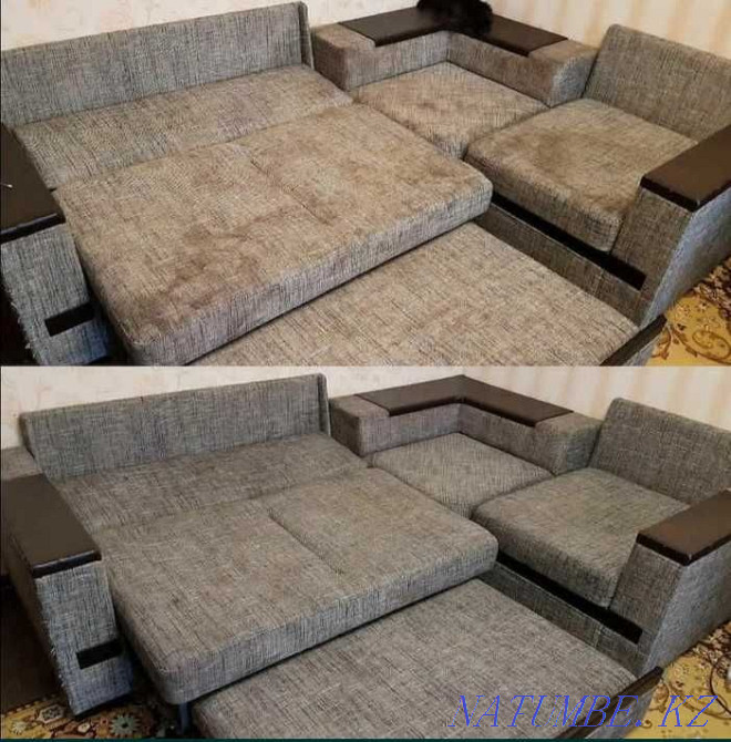 Dry cleaning of upholstered furniture Almaty - photo 3