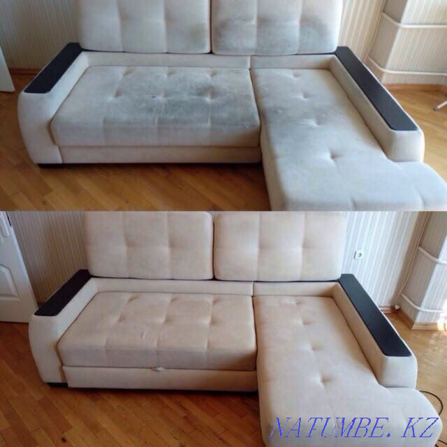Dry cleaning of upholstered furniture sofa chairs armchair Aqtau - photo 1