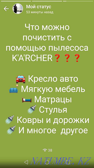 Dry cleaning, karcher puzzi 8.1, washing vacuum cleaner Pavlodar - photo 2