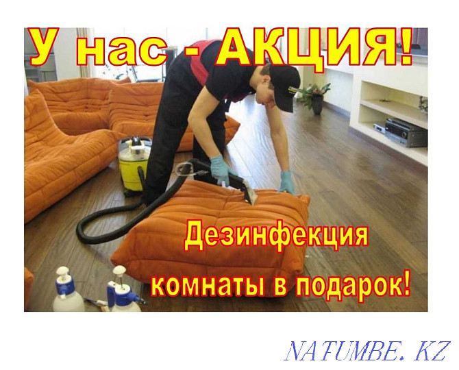 Professional dry cleaning of upholstered furniture at the customer's home. Petropavlovsk - photo 3