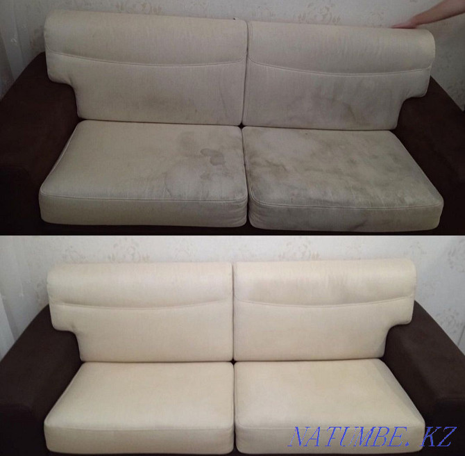 Dry cleaning cleaning of upholstered furniture, sofas, sofas, carpets at home, cleaning Kostanay - photo 4