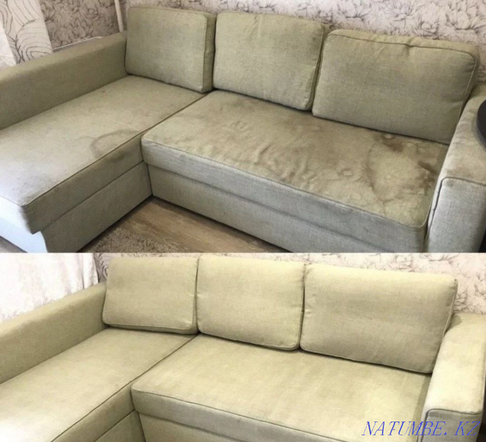 Профессиональная химчистка мягкой мебели дивана/кресел/стульев Петропавловск - изображение 3