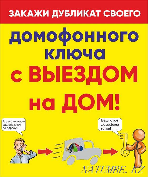 Домофонные ключи, лифтовые ключи,пустые заготовки домофонных ключей Шымкент - изображение 2