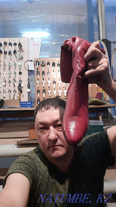 Аяқ киімді жөндеу. Жөндеу және қалпына келтіру, тігу, кез келген былғары бұйымдары.  Астана - изображение 4