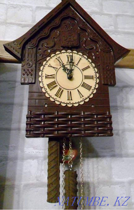 Часы с кукушкой настенные механические ссср