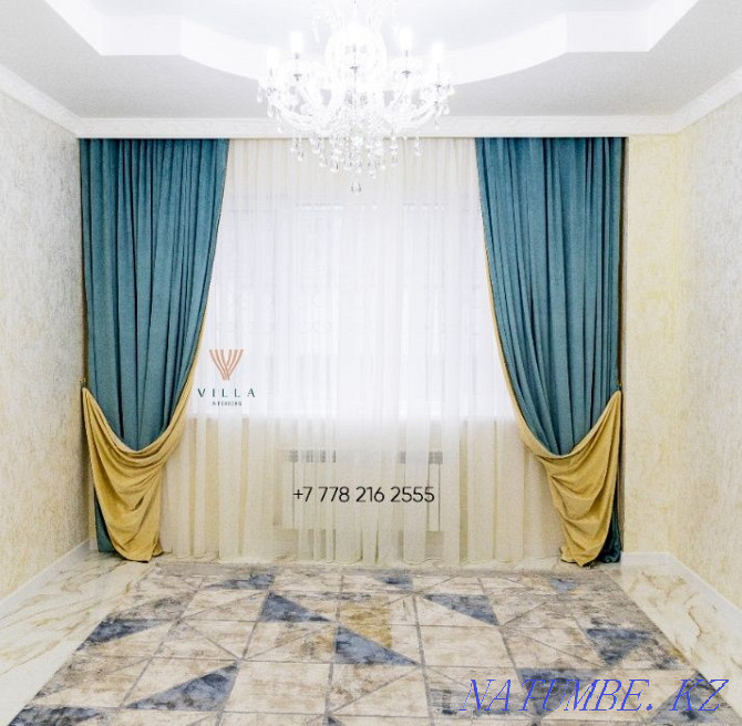 Салон штор, пошив штор на заказ, выезд дизайнера бесплатно Алматы - изображение 1
