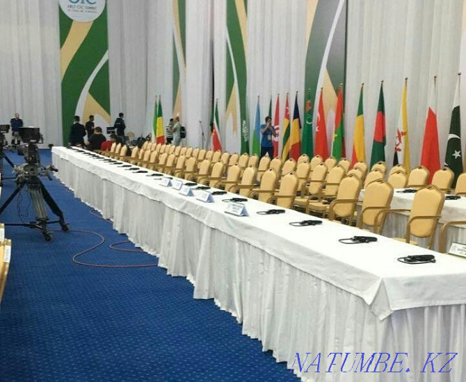 Скатерти на стол, салфетки, чехлы, банты на стулья на заказ Нурсултан Астана - изображение 6