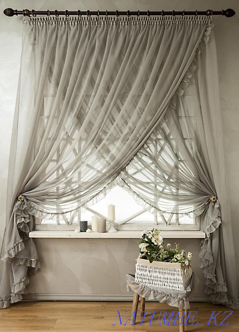 Пошив тюлей, штор, римские шторы , японские шторы Кокшетау - изображение 1