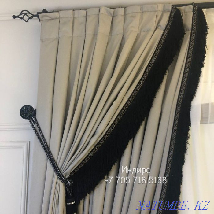 Авторские шторы на заказ с выездом дизайнера шторы для кухни Алматы - изображение 2