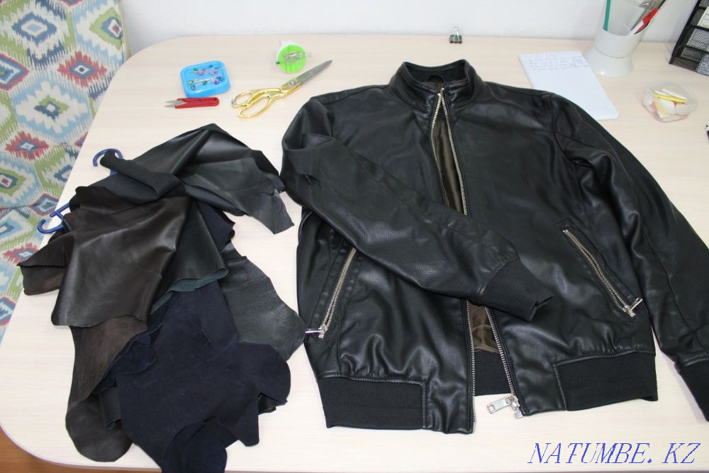 Ремонт Подгонка- КОЖАНЫХ курток - Ателье ремонт одежды из кожи Алматы - изображение 3