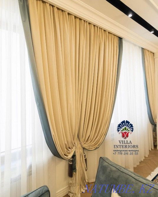 Curtains to order, bedspreads to order, Fabrics, Cornices Almaty - photo 5
