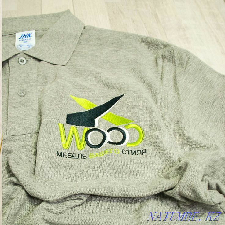 Компьютерная вышивка. Машинная вышивка логотипа Алматы - изображение 1