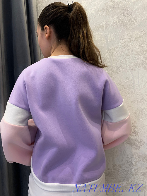 Худи, свитшот с объёмными рукавами. Индивидуальный пошив одежды. Алматы - изображение 5