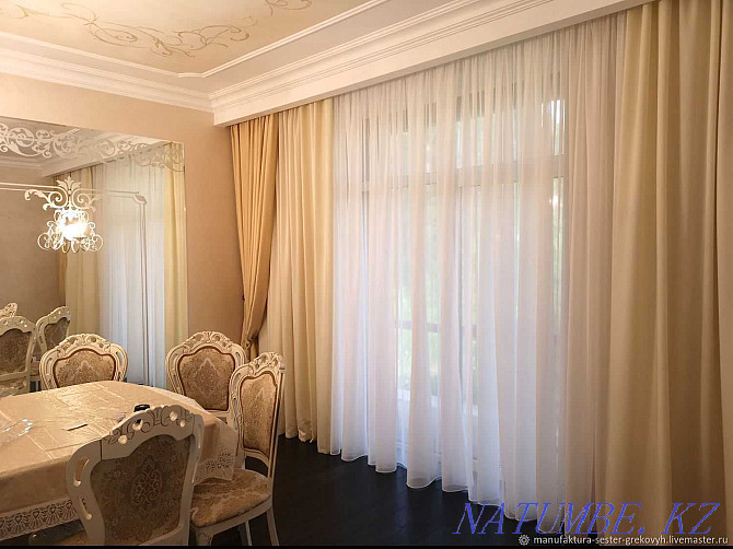 Curtains to order inexpensively Curtains in the hall, bedroom, kitchen. Choice by sample Almaty - photo 5