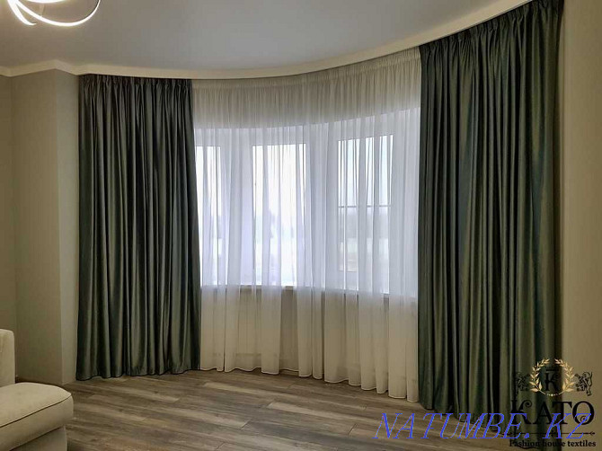 Curtains to order inexpensively Curtains in the hall, bedroom, kitchen. Choice by sample Almaty - photo 7