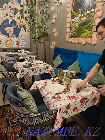 Продажа дизайн и пошив чехлов скатертей на стол салфеток Нурсултан Астана - изображение 7