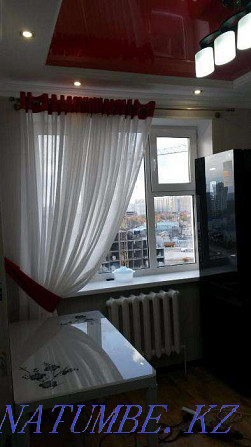 Продажа тюли для кухни,зала в комнату дизайн и пошив 3500тнг Нурсултан Астана - изображение 2