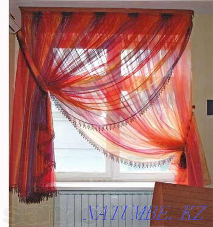 Продажа пошив штор для кухни, в зал выезд с образцами ткани Нурсултан Астана - изображение 1