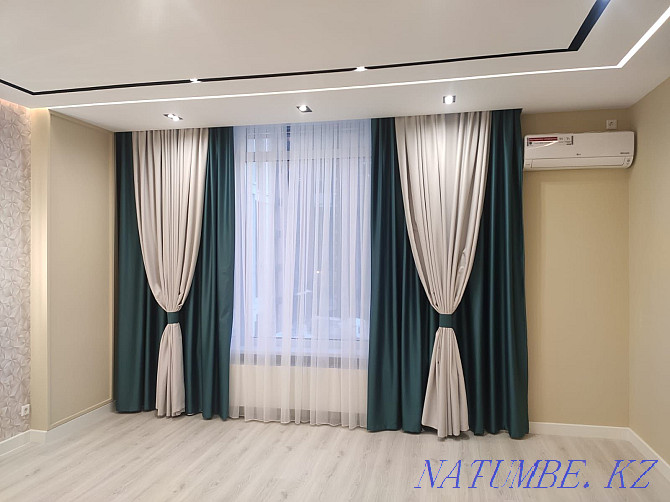 Продажа пошив штор для кухни, в зал выезд с образцами ткани Нурсултан Астана - изображение 4