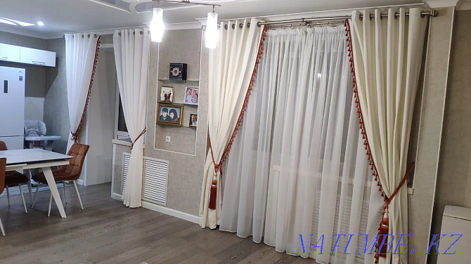Продажа пошив штор для кухни, в зал выезд с образцами ткани Нурсултан Астана - изображение 5