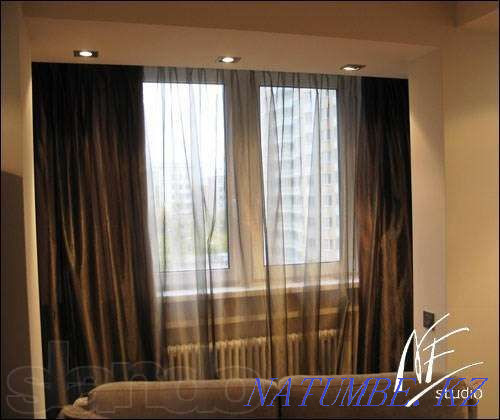 Продажа пошив штор для кухни, в зал выезд с образцами ткани Нурсултан Астана - изображение 3