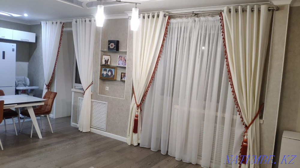 Продажа пошив штор для кухни, в зал выезд с образцами ткани Нурсултан Астана - изображение 5