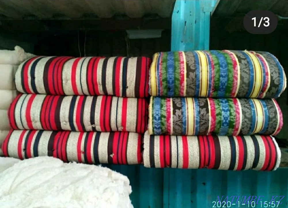 Макта туту. Расчёс ваты. Ма?та ?абылдаймыз. К?рпе матрас тігеміз Тараз - изображение 7