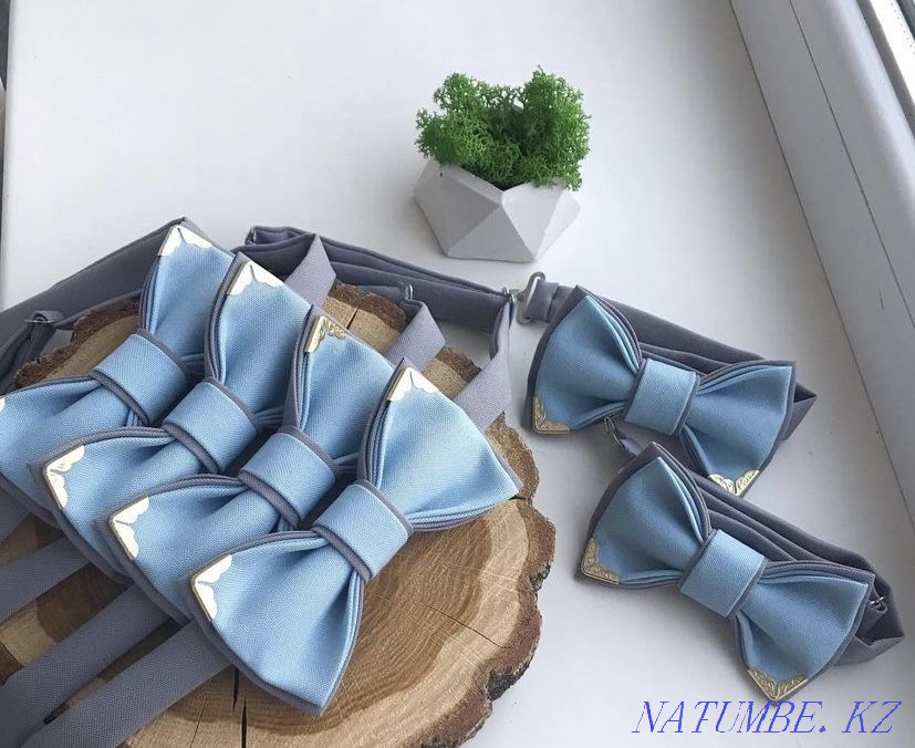 Custom Tie,Bow Tie,Belt,Suspenders,Bowtie Belt Set Astana - photo 4