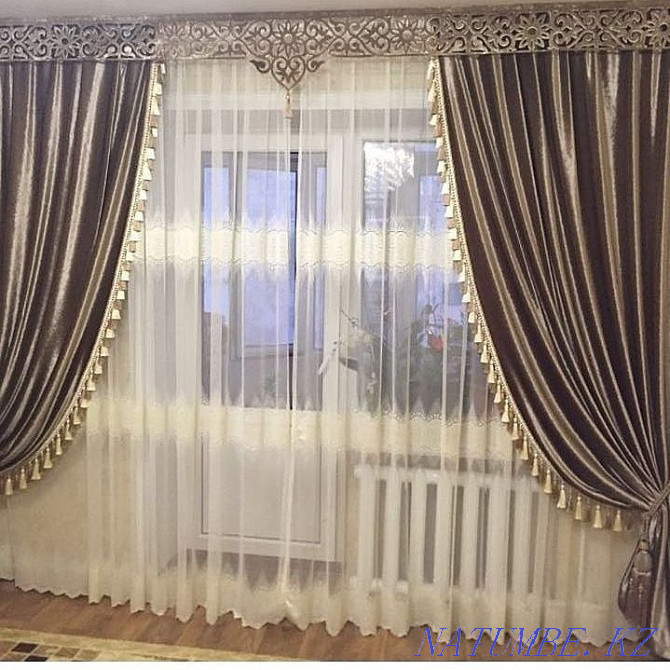 Пошив скатертей , чехлы для мягкой мебели, шторы. Астана - изображение 5