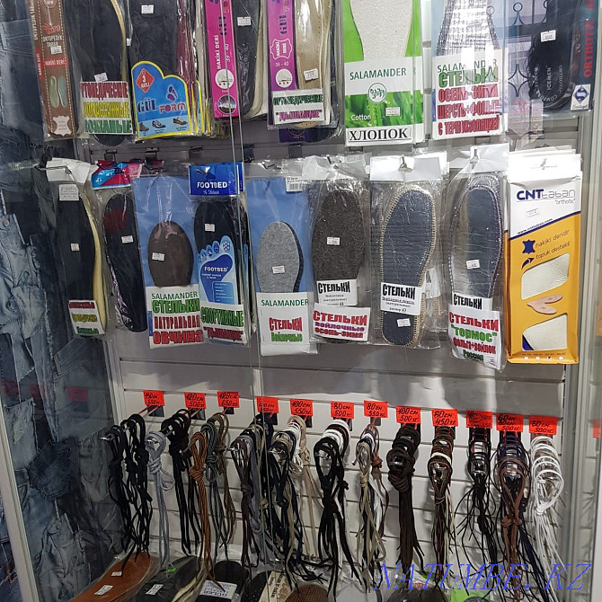 Laces. Shoe insoles. Zippers for clothes. Astana - photo 4