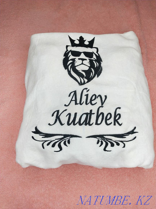 EMBROIDERY ON THE TOWEL and on the bathrobe! FOR 1 DAY the lowest prices Almaty - photo 6