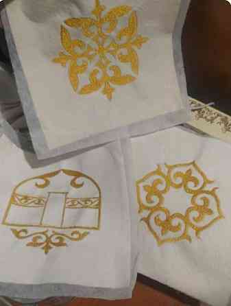 Вышивка машинная, Вышивка логотипов, Вышивка на полотенце, на одежду Астана